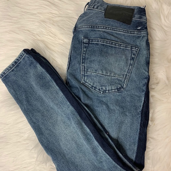 PacSun Denim - PACSUN side stripe jeans dark wash waist 26